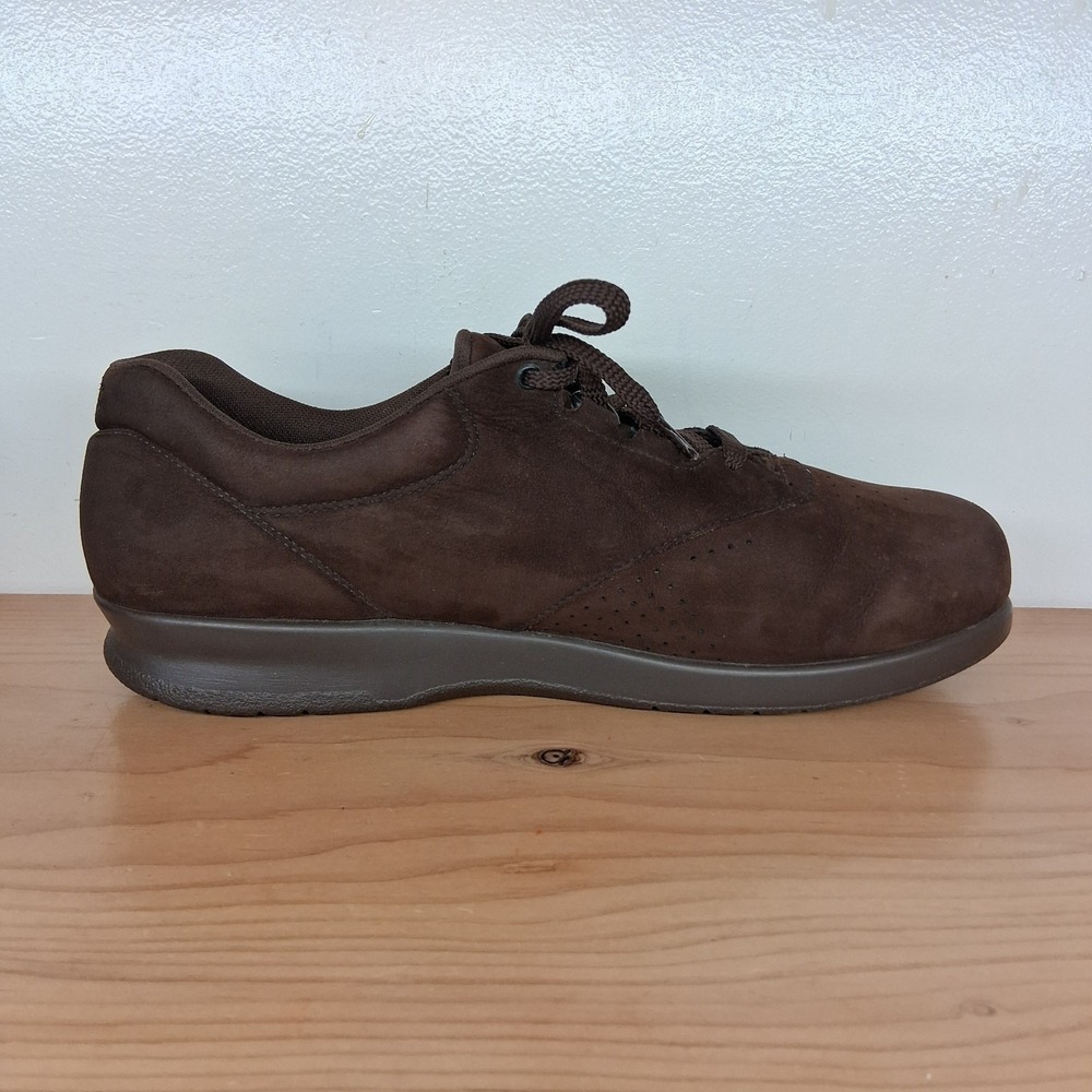 SAS‎ FREE TIME Womens Size 10 M Chocolate Brown Soft Suede Casual Comfort Shoes - Picture 6 of 13